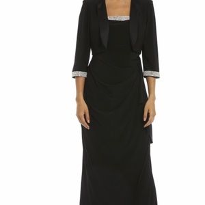 NWT R&M Richards 2pc gown with jacket